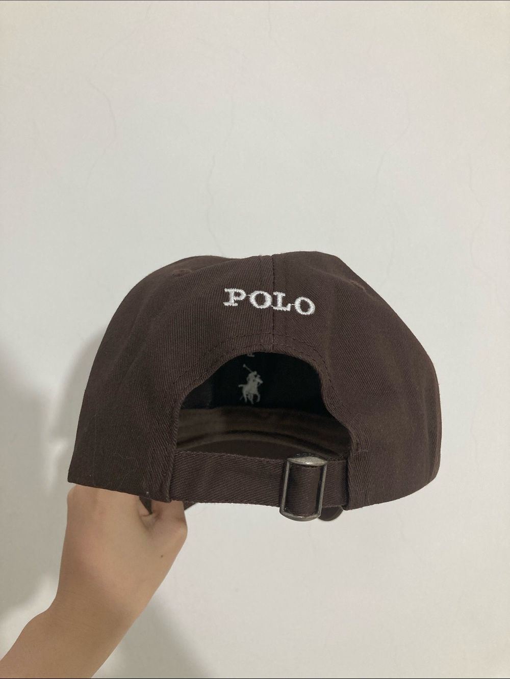 Polo by Ralph Lauren Brown Hat with White Polo Player Logo - Picture 3 of 3
